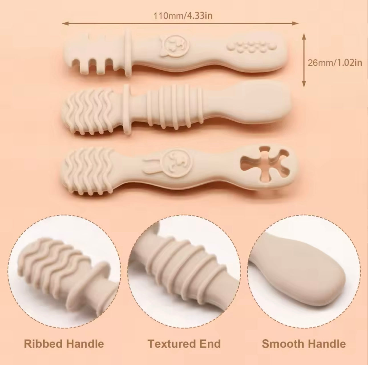 Baby Bestek Siliconen