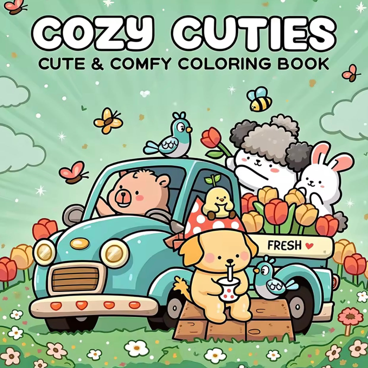 Cozy Coloring kleurboeken 4 stuks
