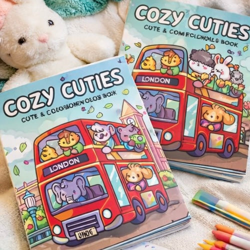 Cozy Coloring kleurboeken 4 stuks