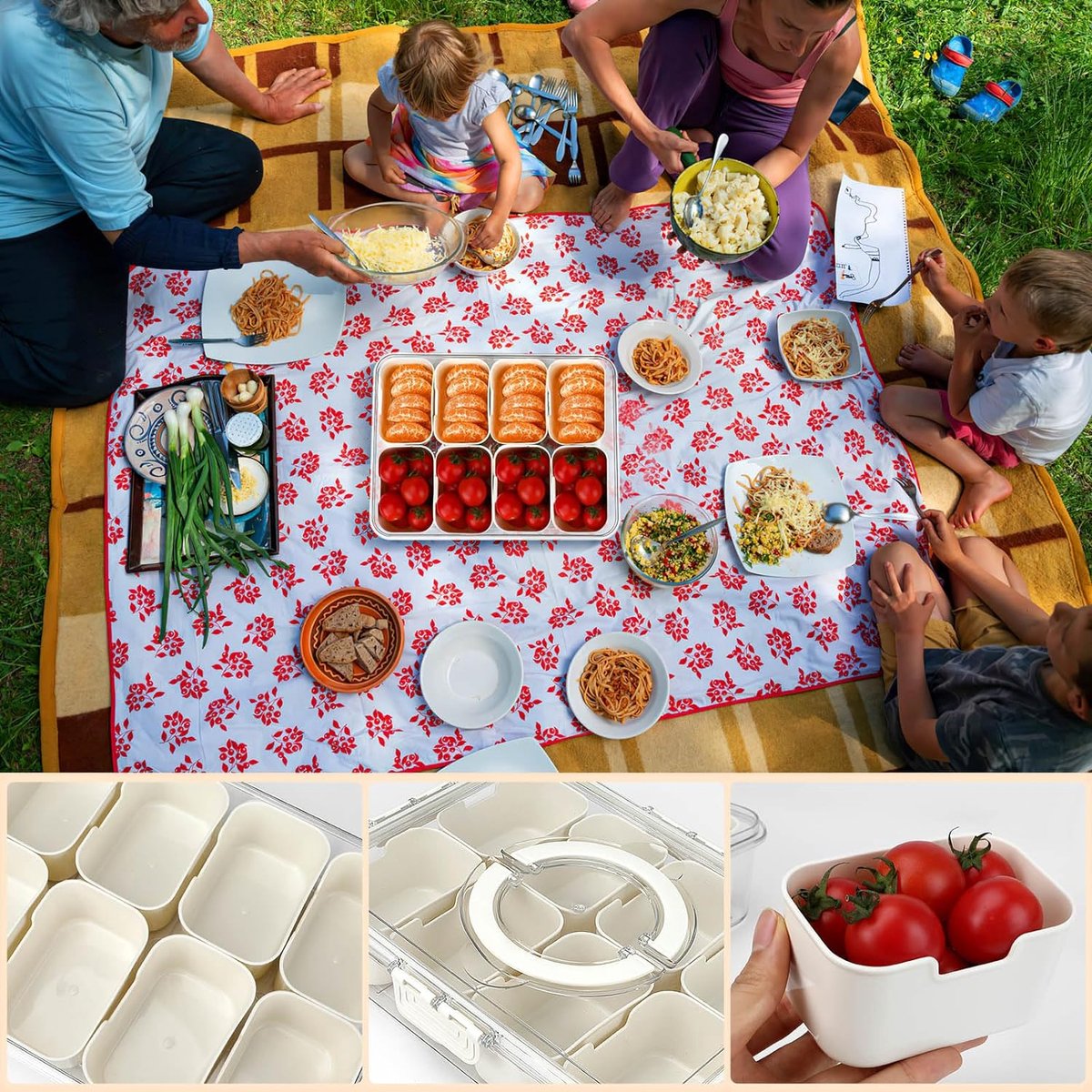 Snack Schaal met Deksel