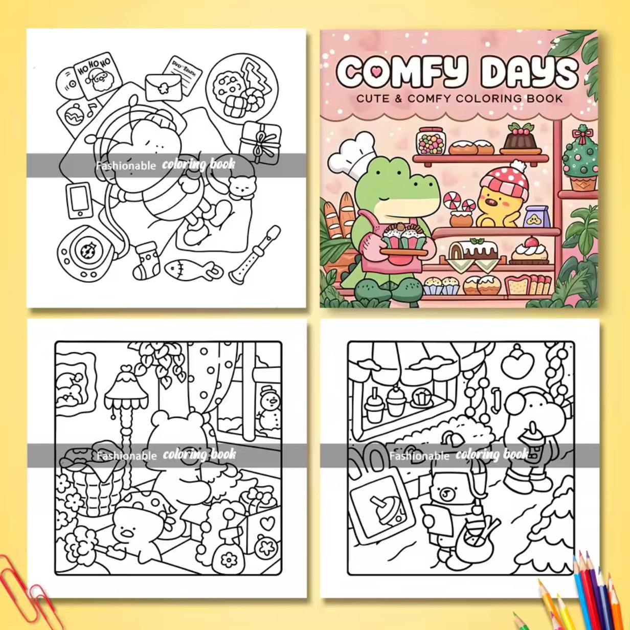 Cozy Coloring kleurboeken 4 stuks