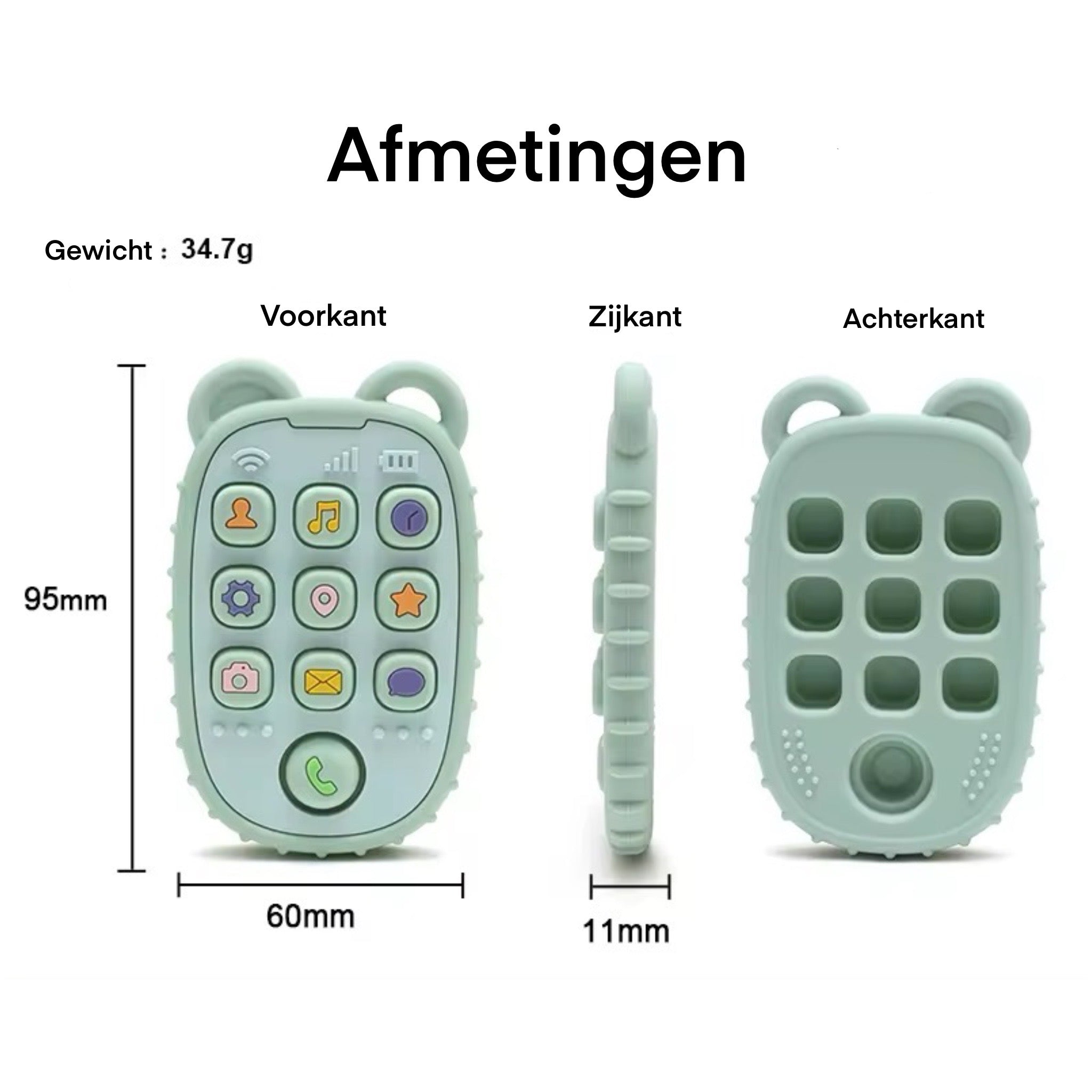 Telefoon Bijtring Silicone