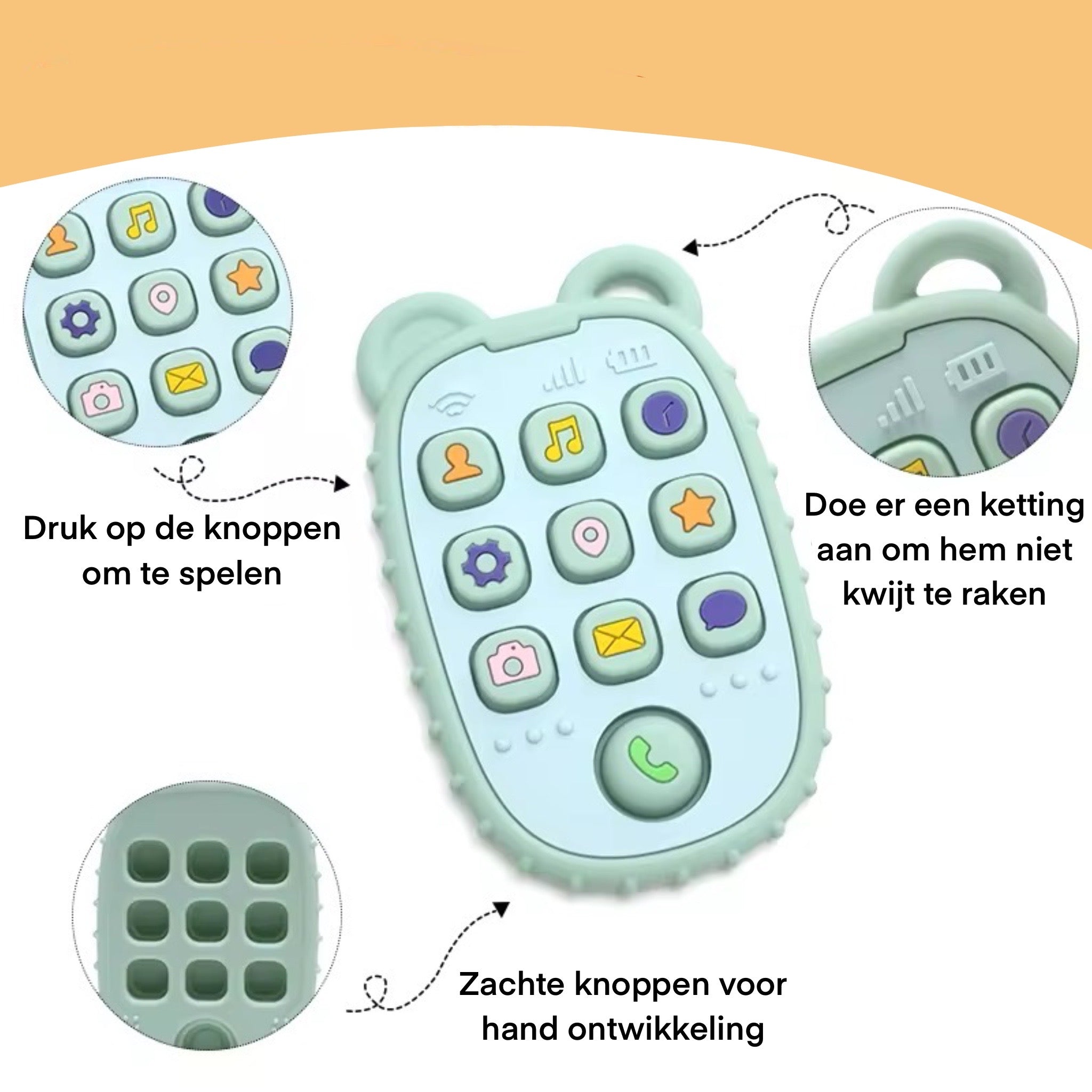 Telefoon Bijtring Silicone